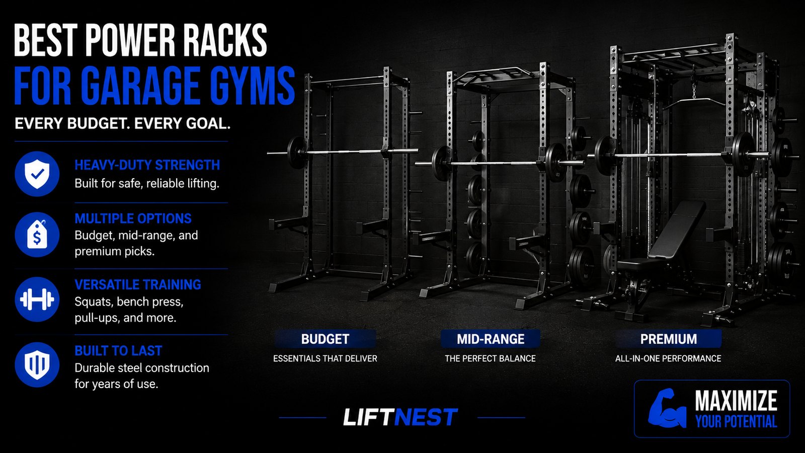 Best Power Racks for Garage Gyms (Every Budget)
