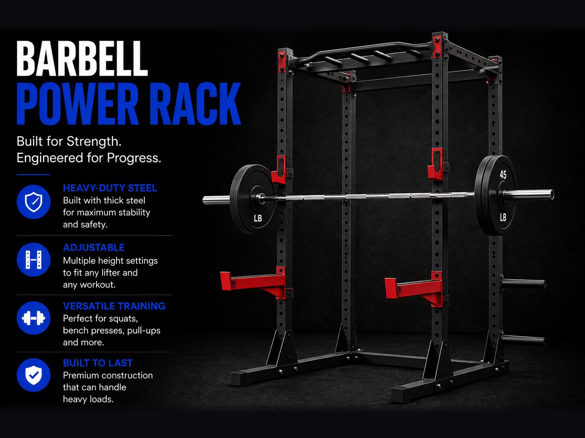 CAP Barbell Power Rack with Pull Up Bar