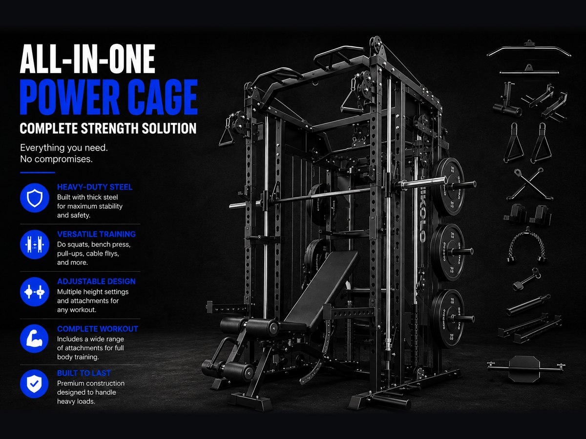 Mikolo Smith Machine with Weight Stack